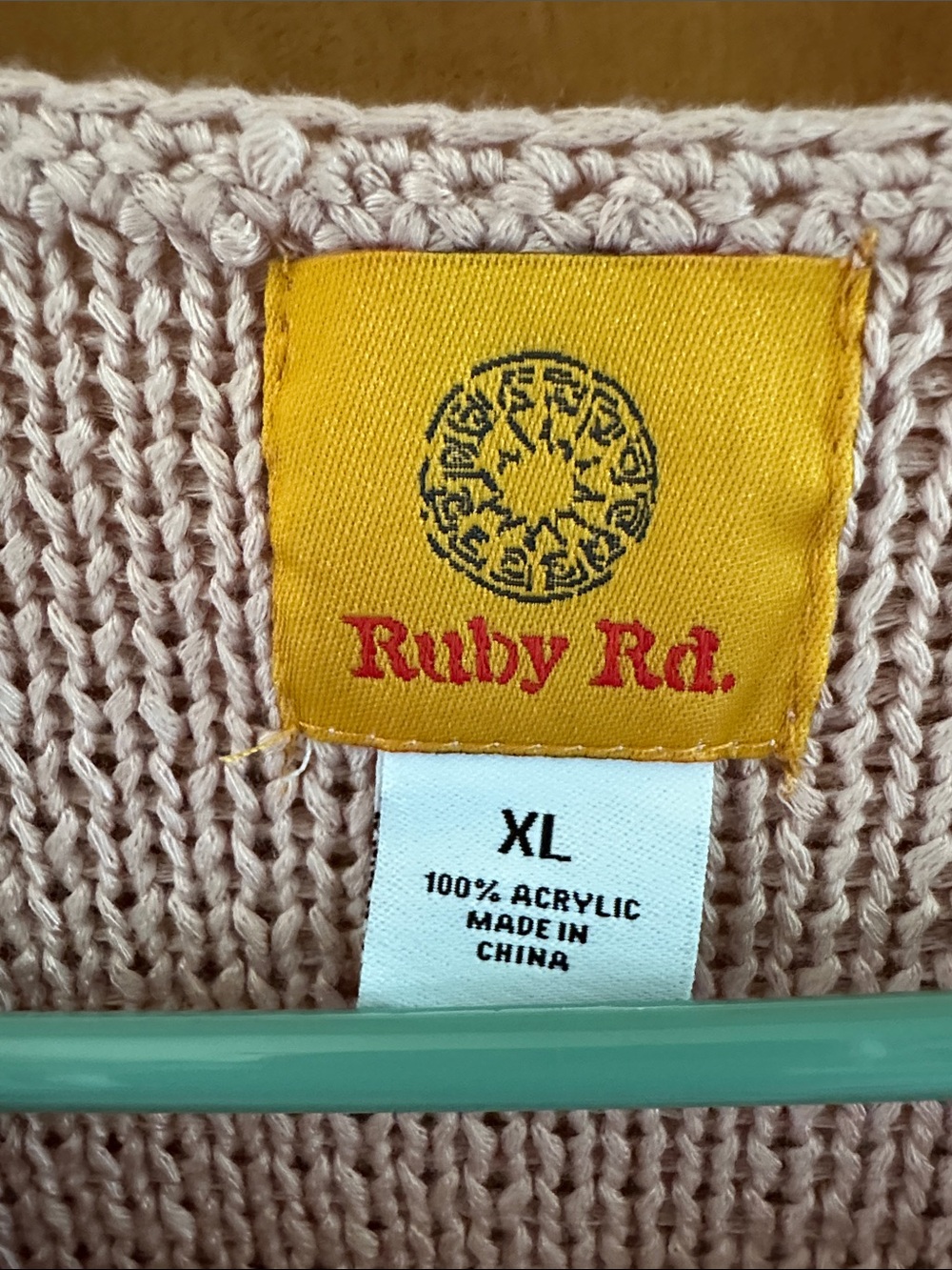 Ruby Rd. Blush Knit Ruffle Open Cardigan - Picture 2 of 10